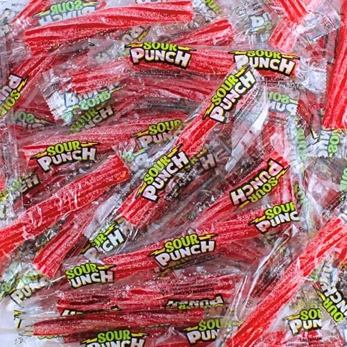 Red Berry Sour Straws Bulk Bites