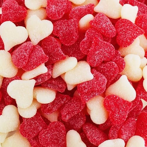 Sugar Dusted Sweet Cherry Candy Hearts